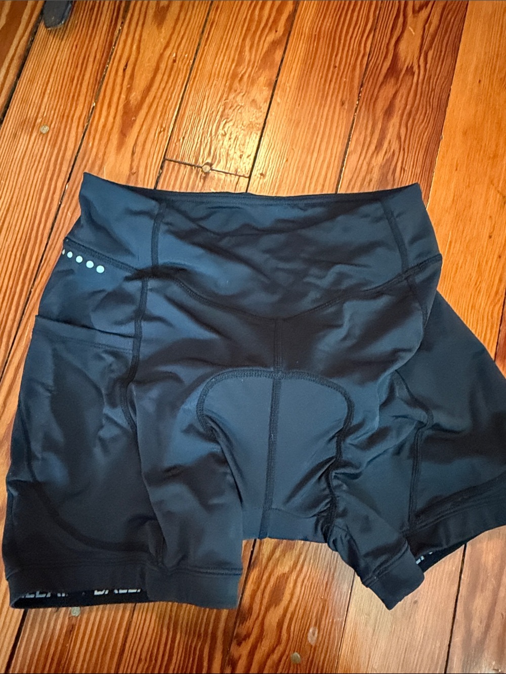 Black Padded Cycling Shorts for Women